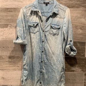New Look Denim Button Dress Size Medium